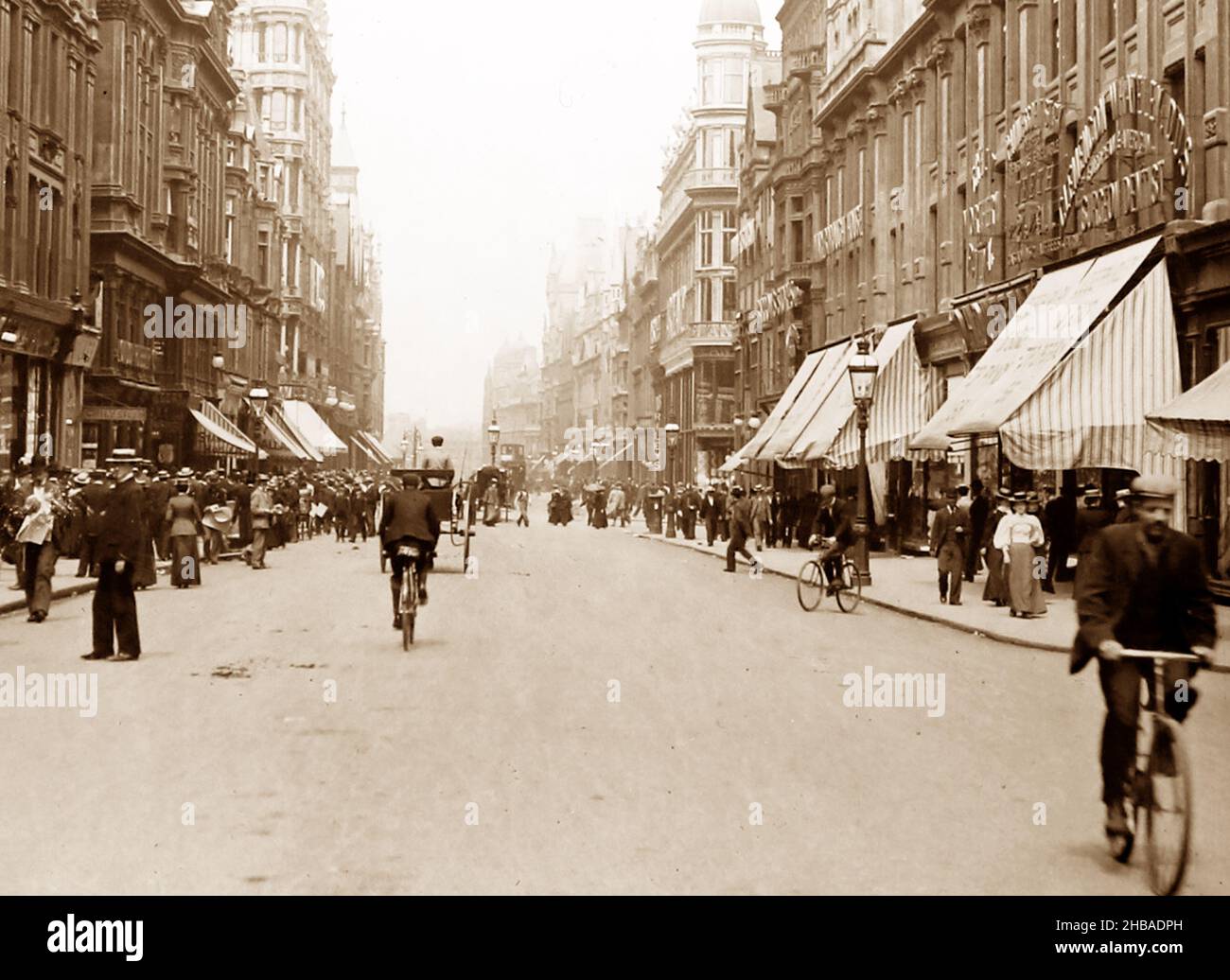 Corporation Street, Birmingham, viktorianische Zeit Stockfoto