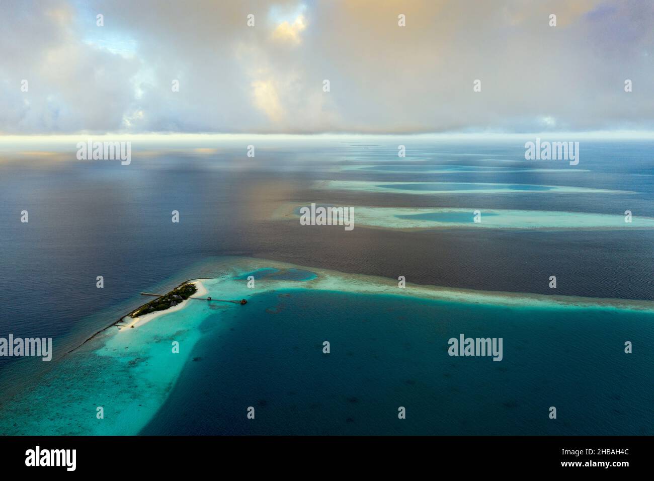 Impressionen vom Nord-Ari-Atoll, Indischer Ozean, Malediven Stockfoto
