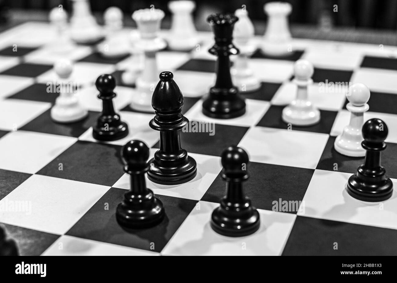 Schach Schachbrett Spiel Stockfoto