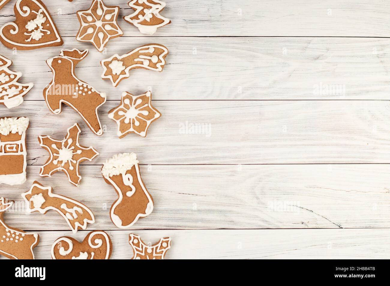 Lebkuchenkekse. Für Text platzieren Stockfoto