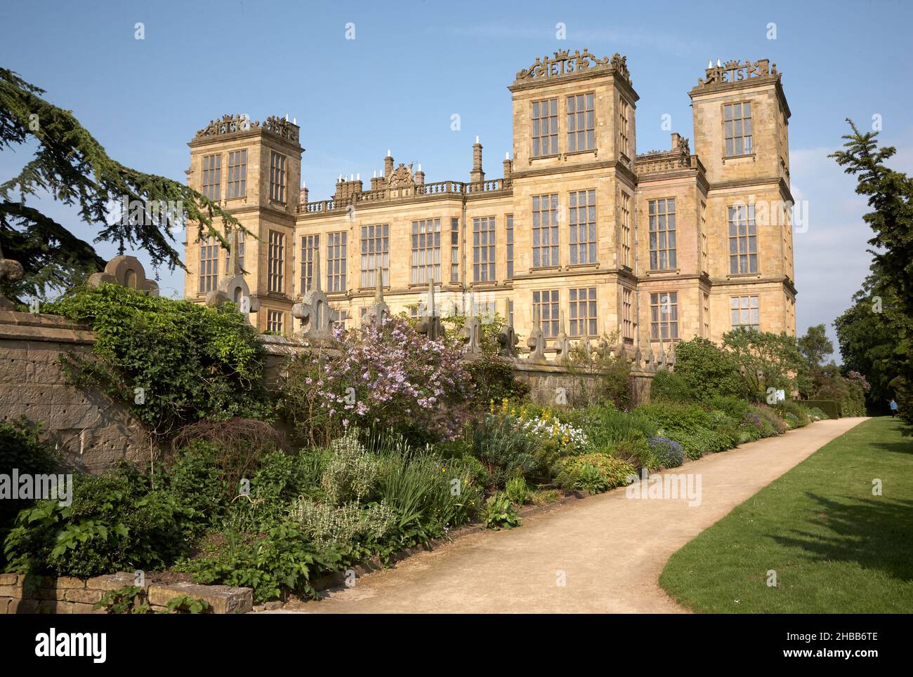 Hardwicke Hall Elizabethan Herrenhaus Stockfoto