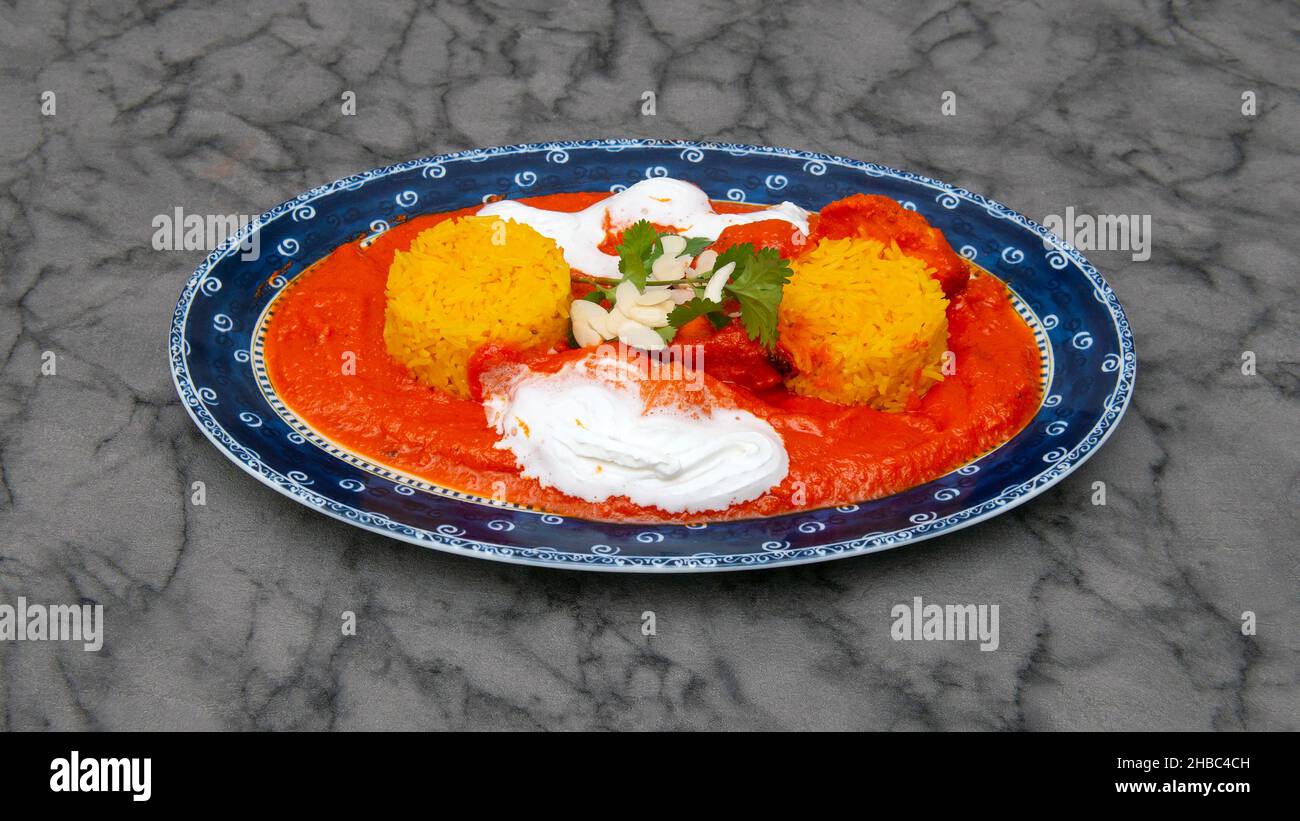 Chicken Tikka Masala Indische Küche Stockfoto