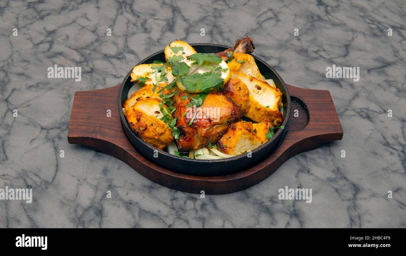 Tandoori gemischter Grill, indische Küche Stockfoto