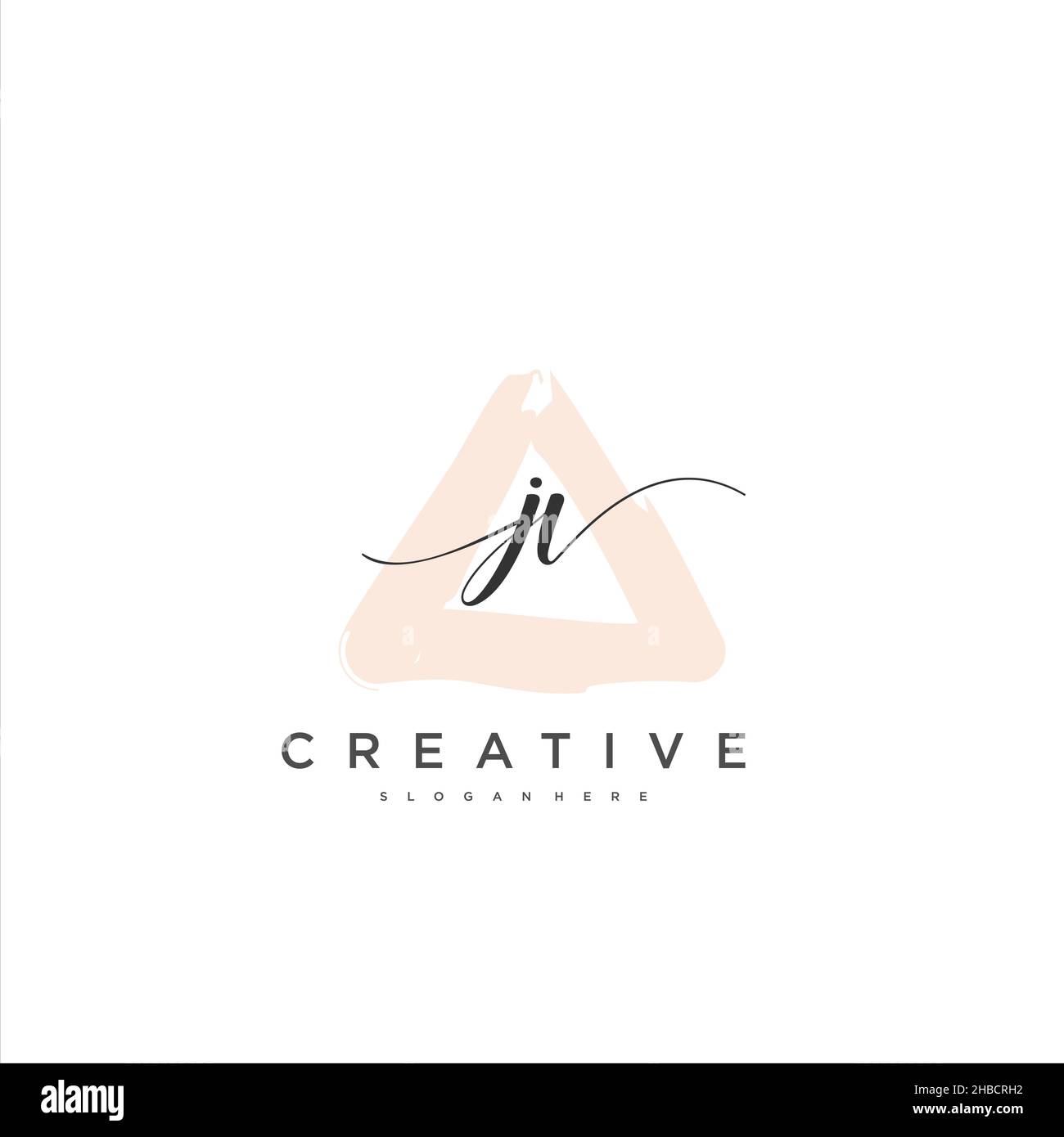 JV erste Handschrift minimalistischen geometrischen Logo Vorlage Vektor-Kunst, Logo für Business-Schönheit, Mode und andere Kunst Stock Vektor