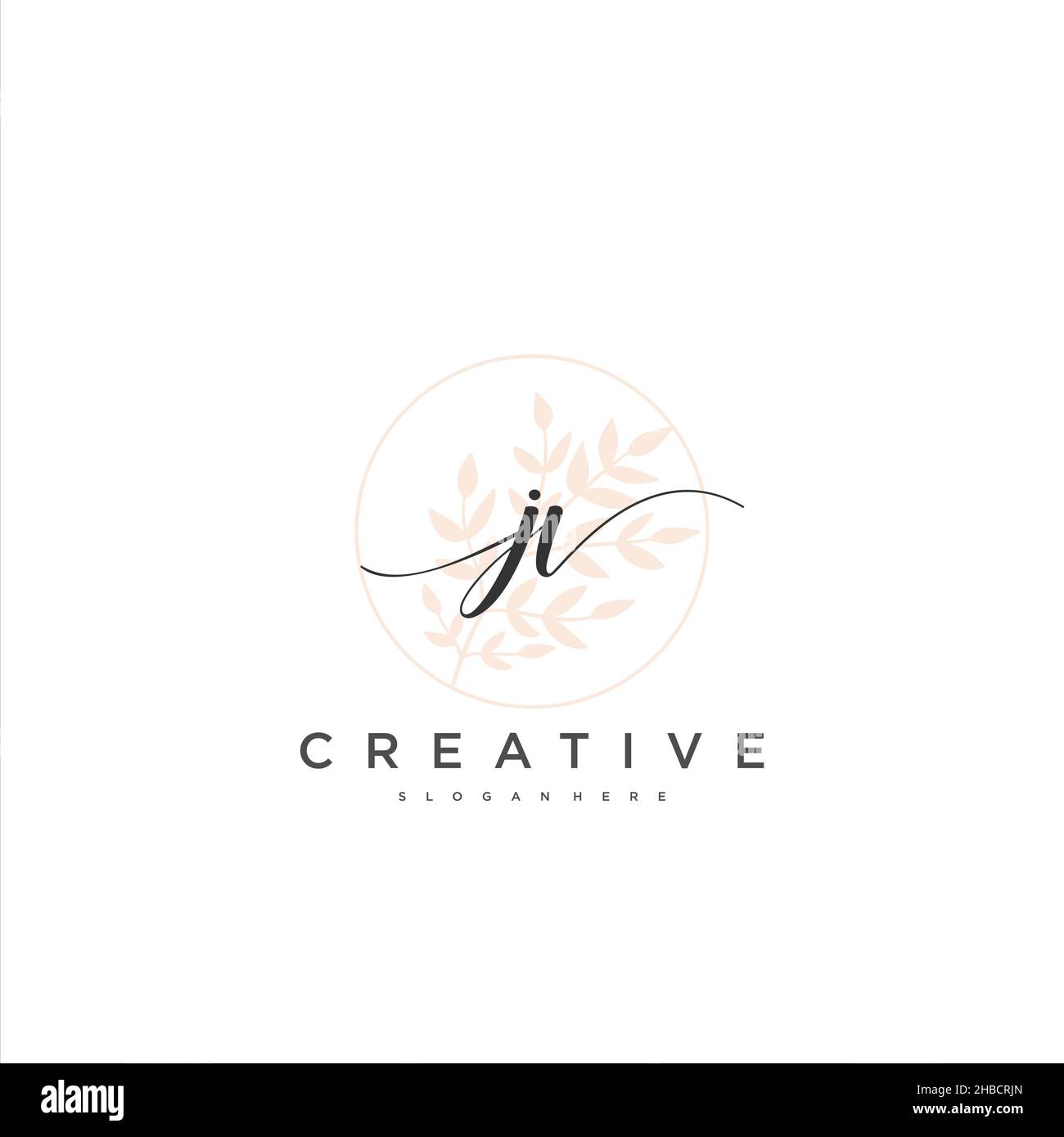 JV erste Handschrift minimalistischen geometrischen Logo Vorlage Vektor-Kunst, Logo für Business-Schönheit, Mode und andere Kunst Stock Vektor