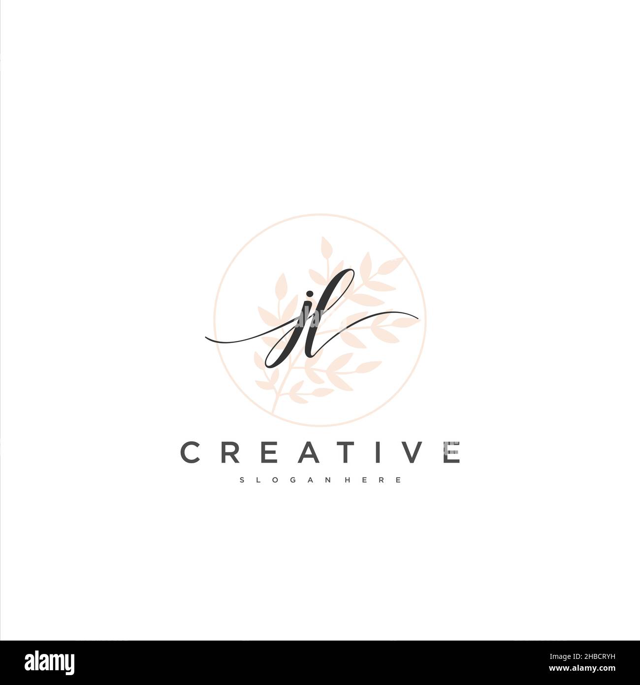 JL Initial Handschrift minimalistische geometrische Logo Vorlage Vektor-Kunst, Logo für Business-Schönheit, Mode und andere Kunst Stock Vektor