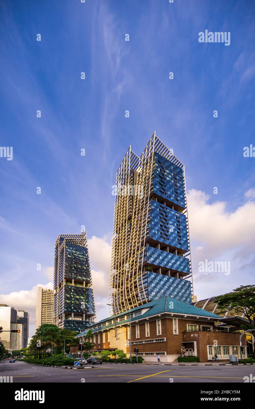 Der NCO Club im JW Marriott Singapore South Beach Bezirk. Stockfoto