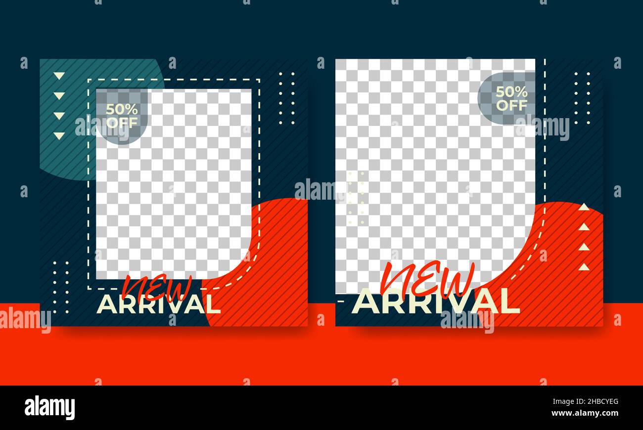 Flyer oder Social Media Post Vorlage Mode Verkauf themed Stock Vektor