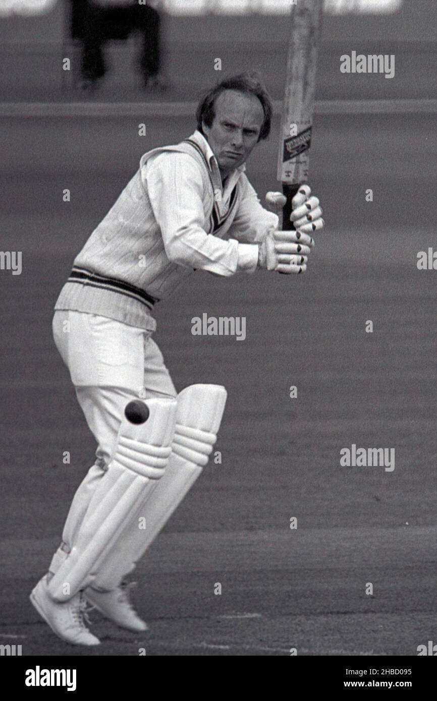 Jack Birkenshaw hat Leicestershire in der John Player League (Sunday League, 40 Overs) gegen Surrey geschlagen, im Oval, London, England, Vereinigtes Königreich 7. Mai 1978 Stockfoto