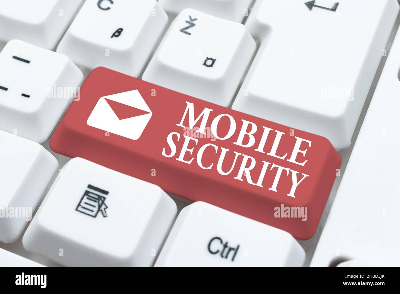 Schreiben Anzeige Text Mobile Security. Unternehmensübersicht Schutz von Mobiltelefonen vor Bedrohungen und Schwachstellen Abstract Presenting Ethical Stockfoto