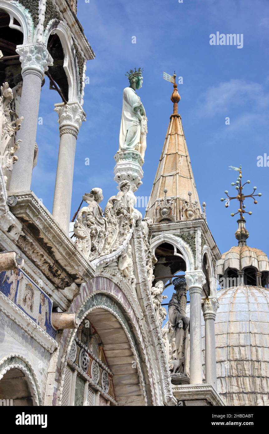 Markusdom, Markusplatz, Venedig (Venedig), Region Venetien, Italien Stockfoto