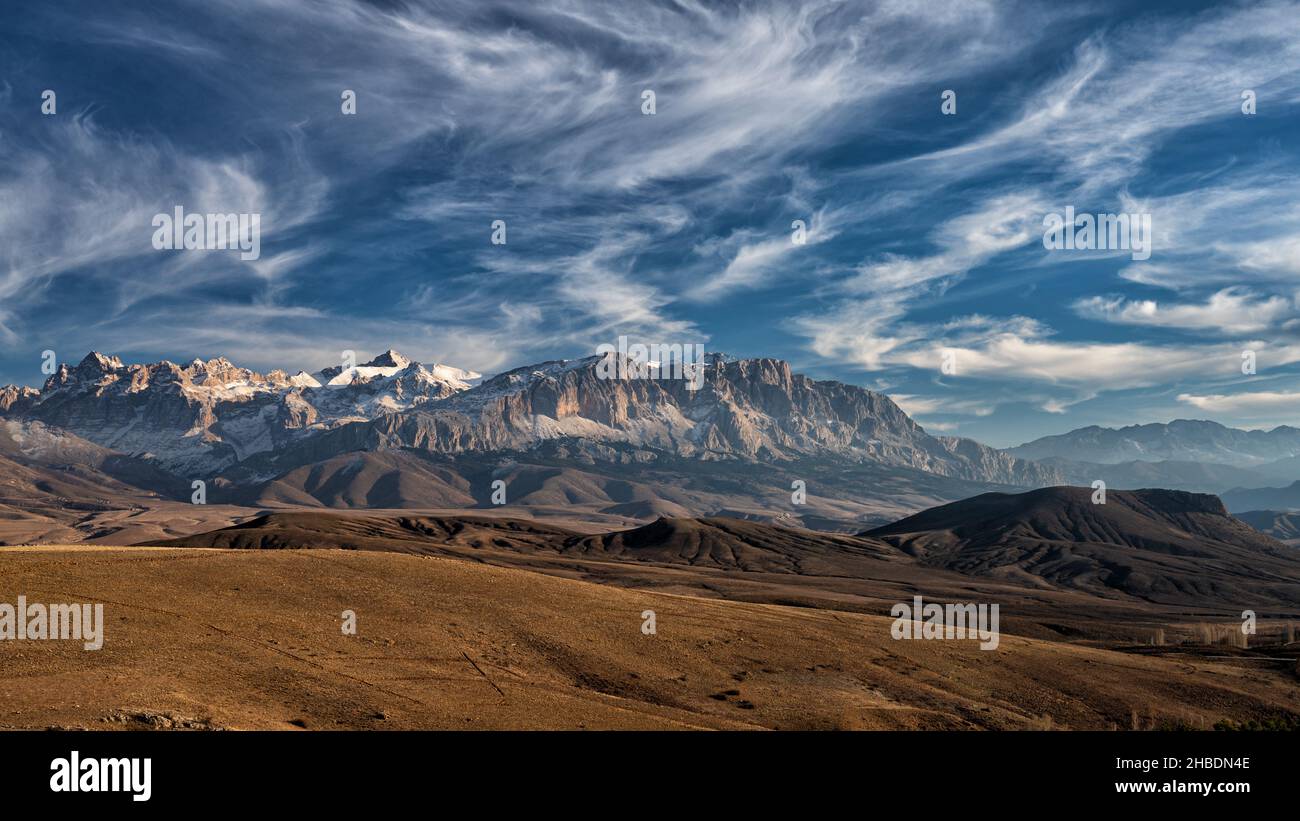 Atemberaubende Berglandschaft. Das Anti-Taurus-Gebirge. Aladaglar National Park. Türkei. Stockfoto