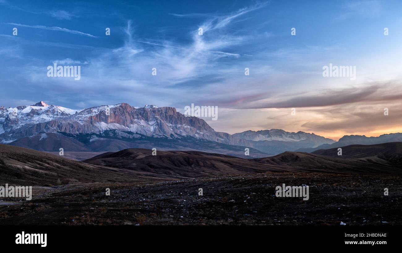 Atemberaubende Berglandschaft. Das Anti-Taurus-Gebirge. Aladaglar National Park. Türkei. Stockfoto