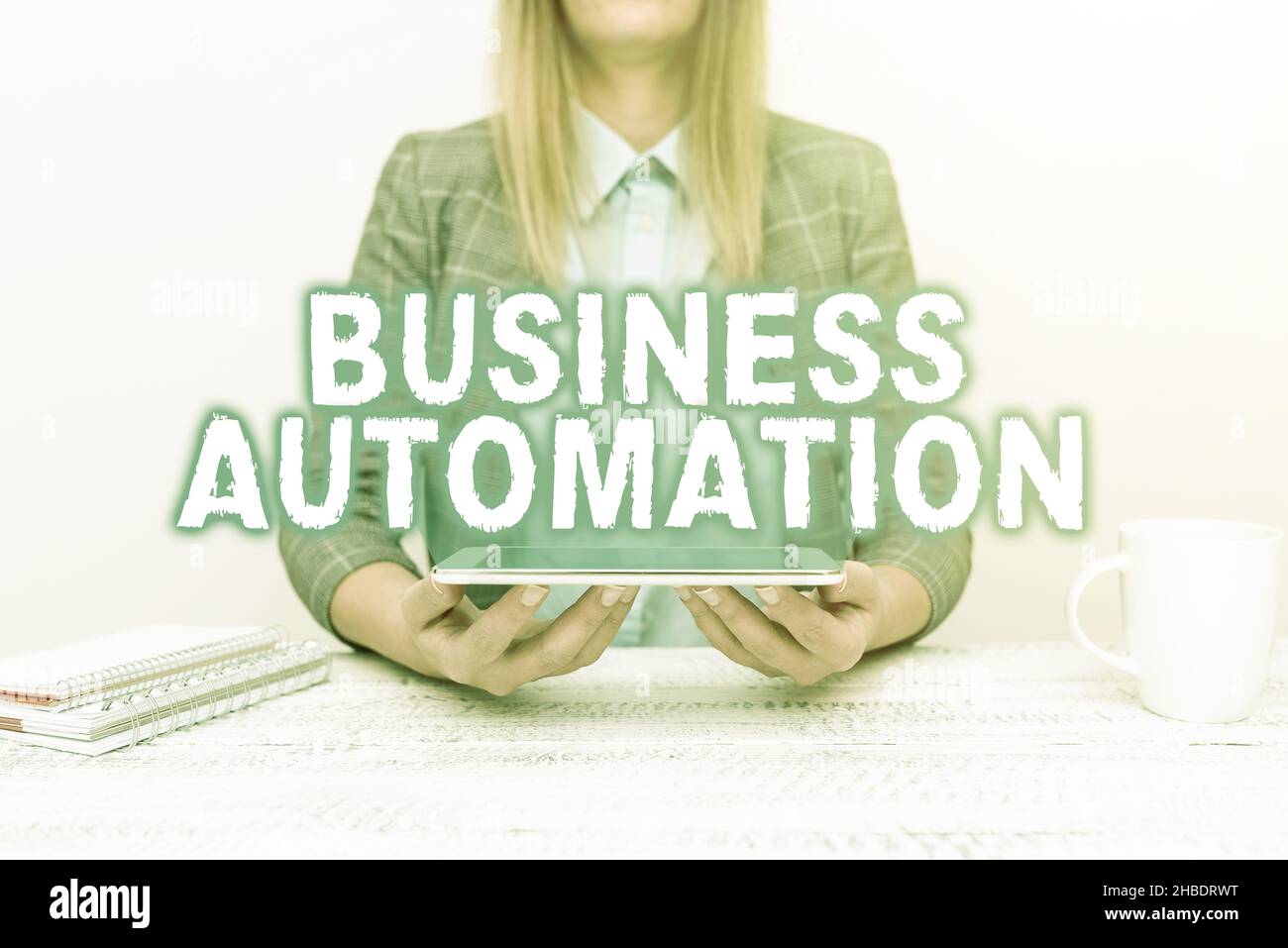 Inspiration zeigt Zeichen Business Automation. Internet-Konzept für digitale Transformation für Einfachheit optimiert Tech Guru Selling neu entwickelt Stockfoto