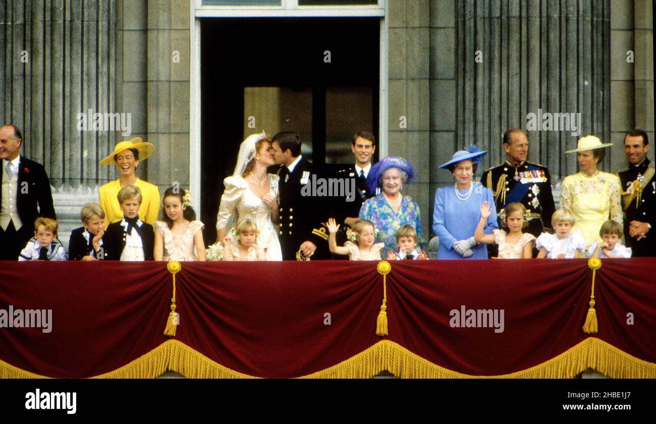 Königliche Hochzeit von Prinz Andrew und Sarah Ferguson 23. Juli 1986 Stockfoto