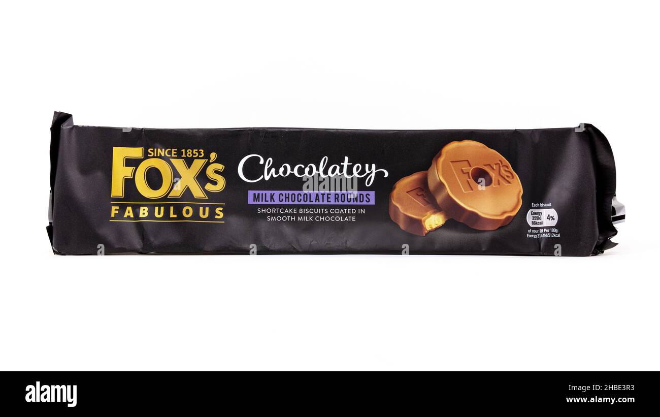 Foxs Schokoladige Milchschokolade Rundet Stockfoto