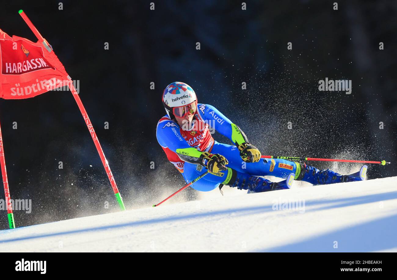 Gran Risa, Alta Badia, Italien, 19. Dezember 2021, ALIPRANDINI Luca (ITA) 5th KLASSIFIZIERT im Jahr 2021 FIS Ski World Cup - Men &#39;s Riesenslalom - alpines Skirennen Stockfoto