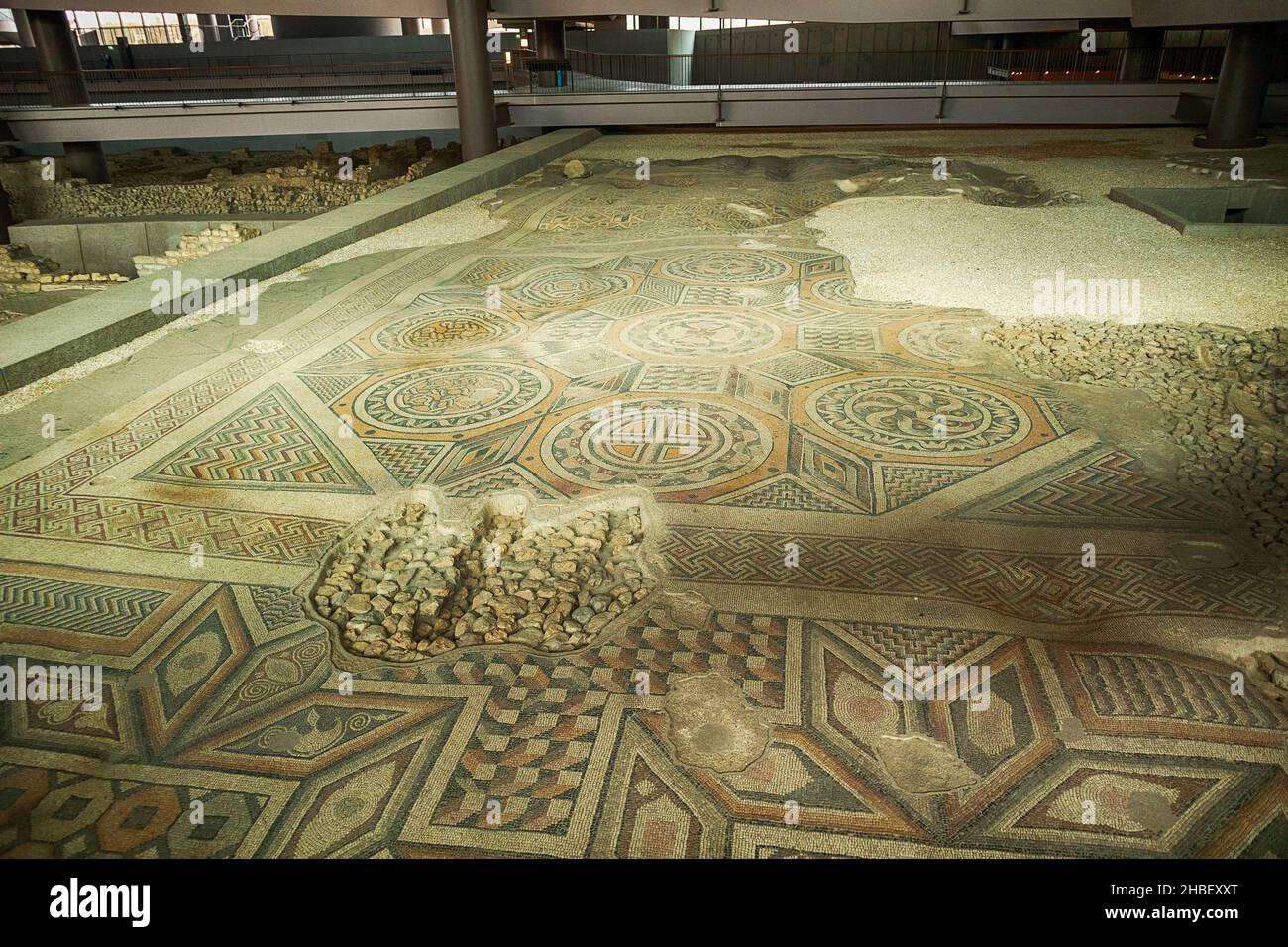 Archäologisches Museum Hatay:Es ist ein Museum mit vielen Mosaiken aus der römischen Zeit. Antiochia Mosaic Museum mit der größten Anzahl von Mosaic Stockfoto