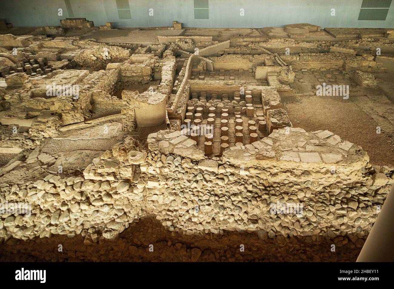 Archäologisches Museum Hatay:Es ist ein Museum mit vielen Mosaiken aus der römischen Zeit. Antiochia Mosaic Museum mit der größten Anzahl von Mosaic Stockfoto