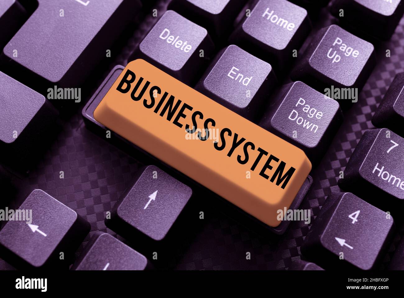 Textunterschrift mit Darstellung des Geschäftssystems. Konzept bedeutet Eine Methode zur Analyse der Informationen von Organisationen, die sich mit Online-Freunden verbinden, machen Stockfoto