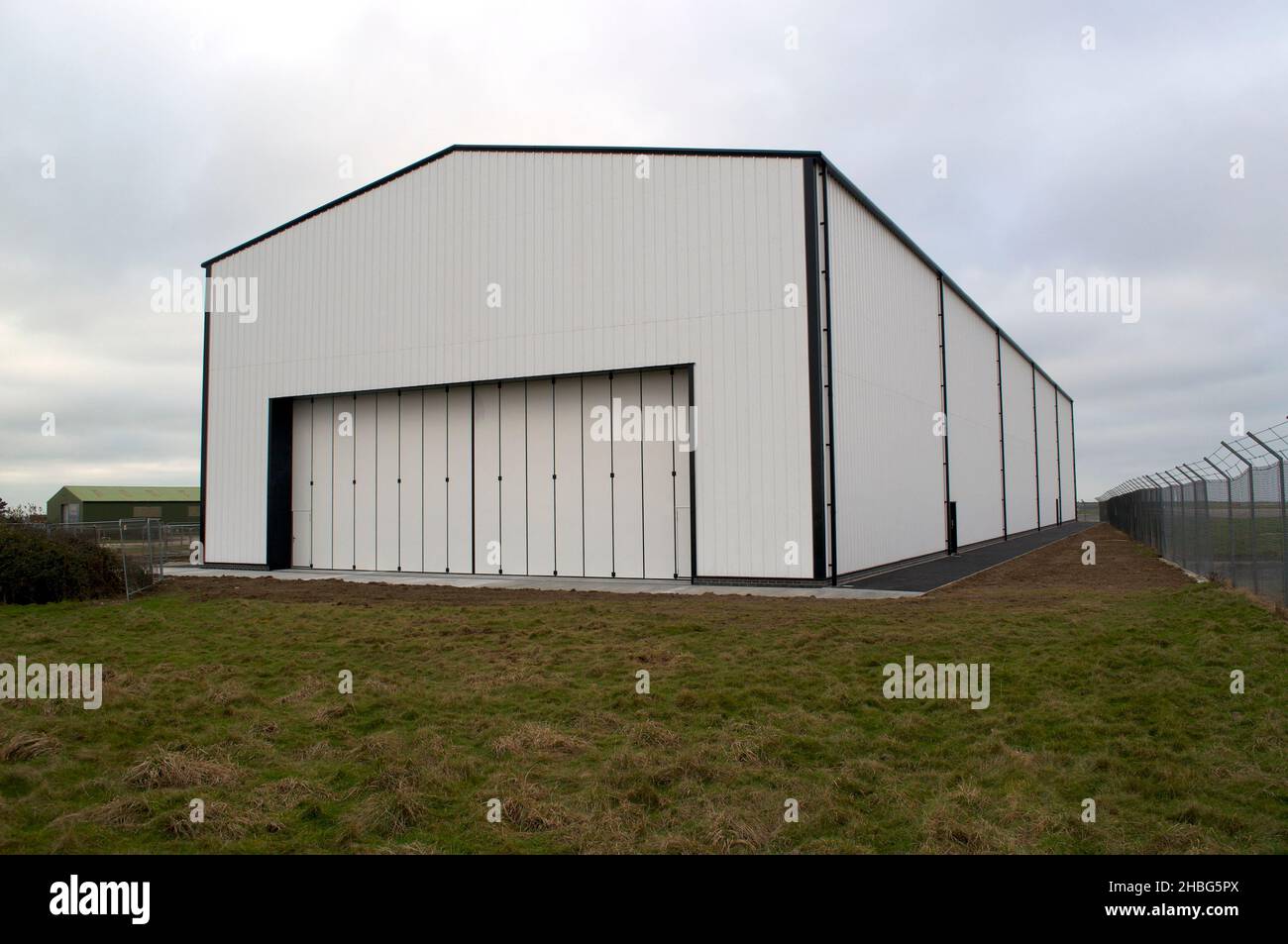 Virgin Orbit LauncherEin Weltraumhafen Hanger Newquay Airport Cornwall Großbritannien Stockfoto