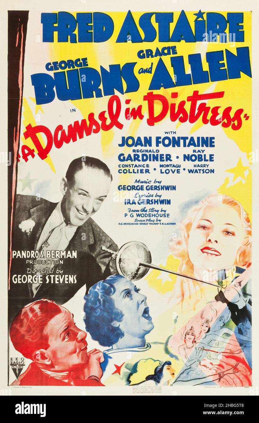 FRED ASTAIRE und GRACIE ALLEN in A DAMSEL IN DISTRESS (1937), Regie: GEORGE STEVENS. Kredit: RKO RADIO BILDER / Album Stockfoto