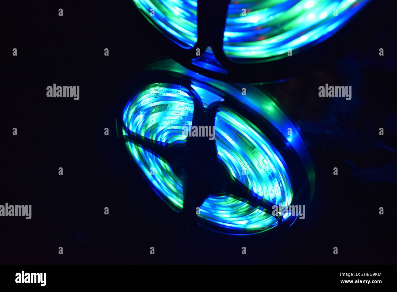 Reflektieren Sie den Lichtkreis Stockfoto