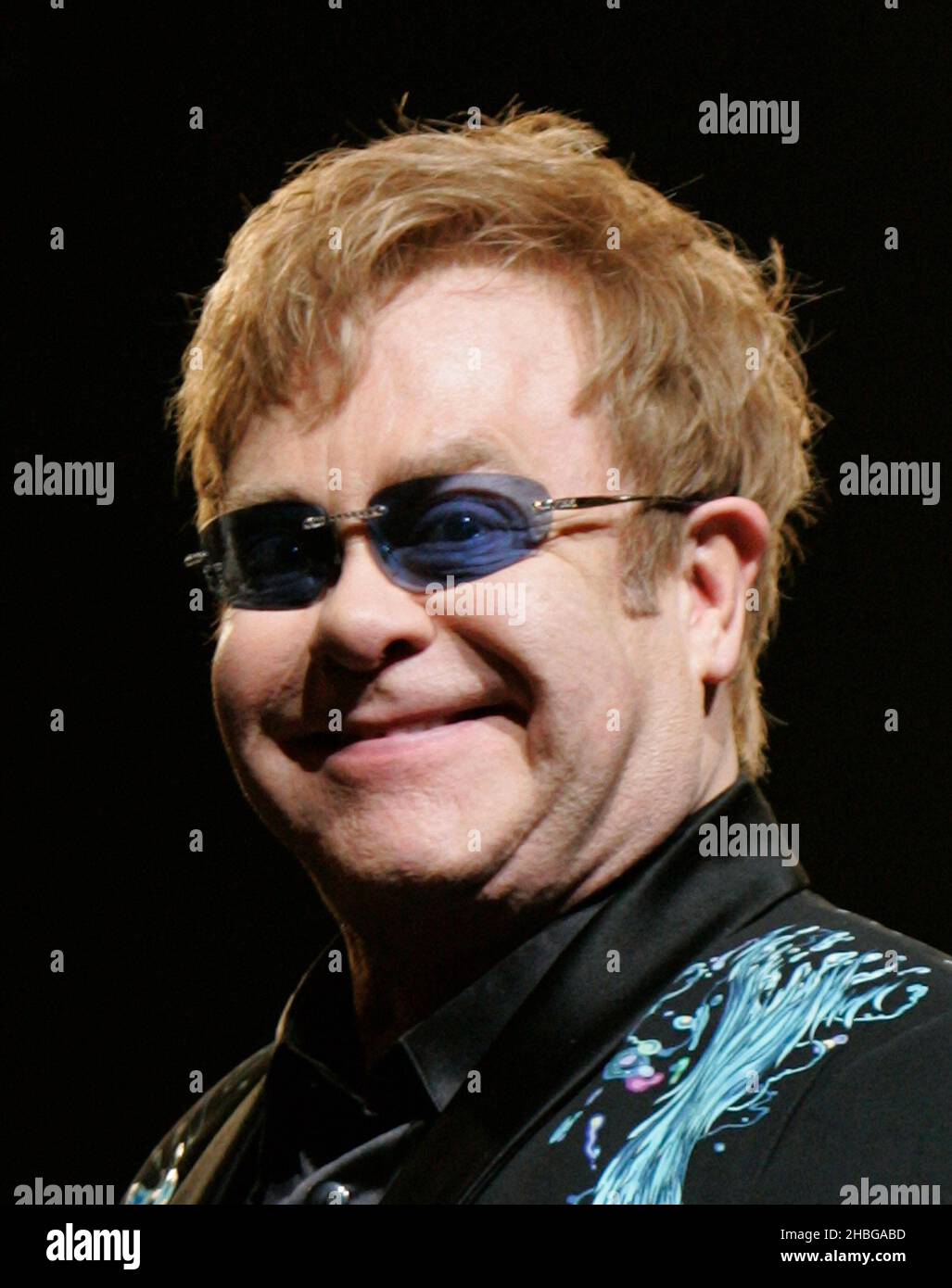 Sir Elton John tritt am Royal Opera House, Covent Garden, London, auf. Stockfoto