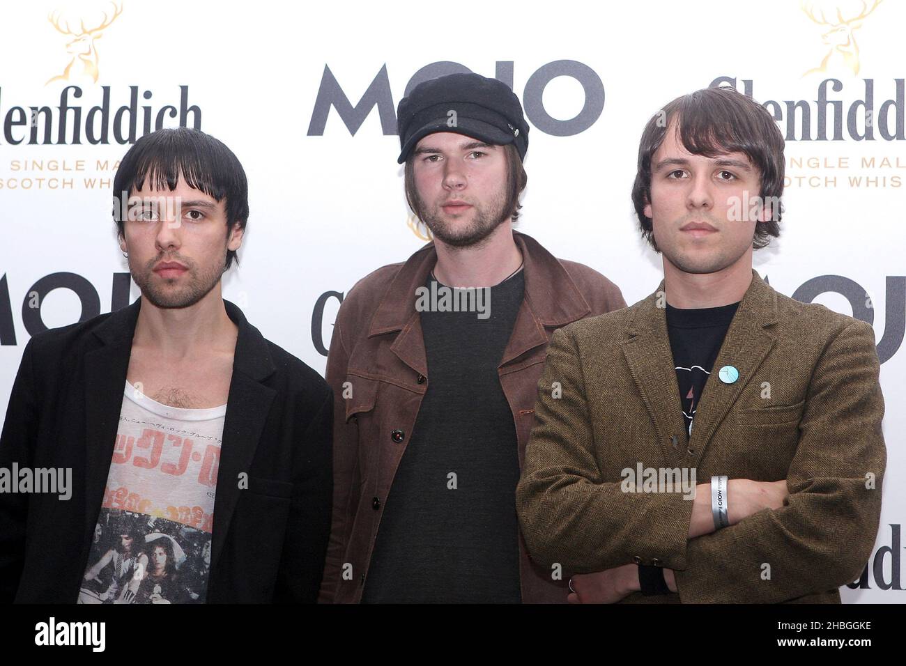 Die Krippen bei den Mojo Awards in der Brauerei in London. Stockfoto