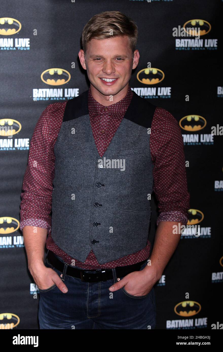 Jeff Brazier nimmt an der Batman Live Gala Performance in der O2 Arena, London, am 24August,2011 Teil. Stockfoto