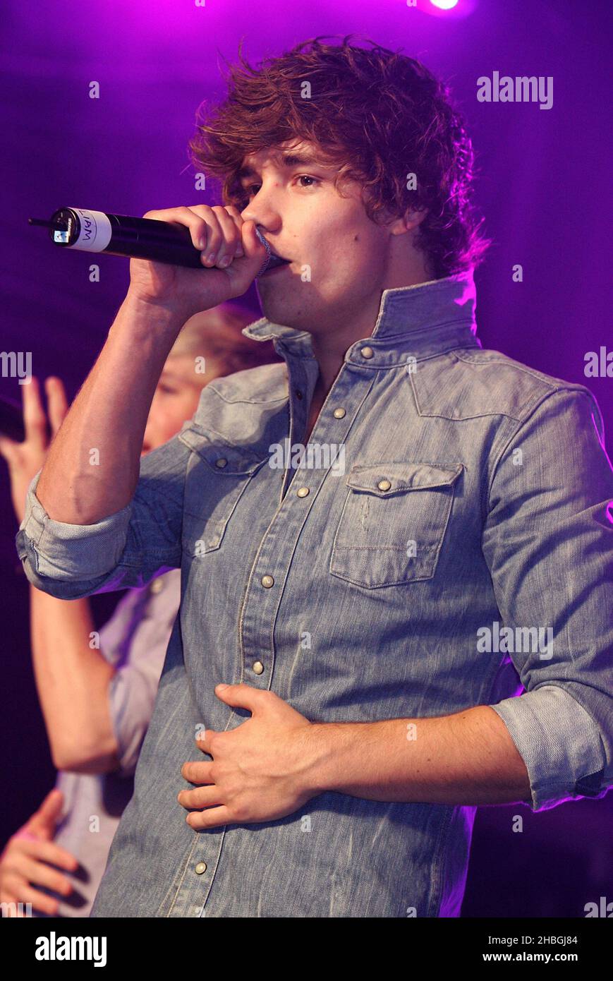 Liam Payne von One Direction tritt live im G-A-Y Heaven in London auf. Stockfoto