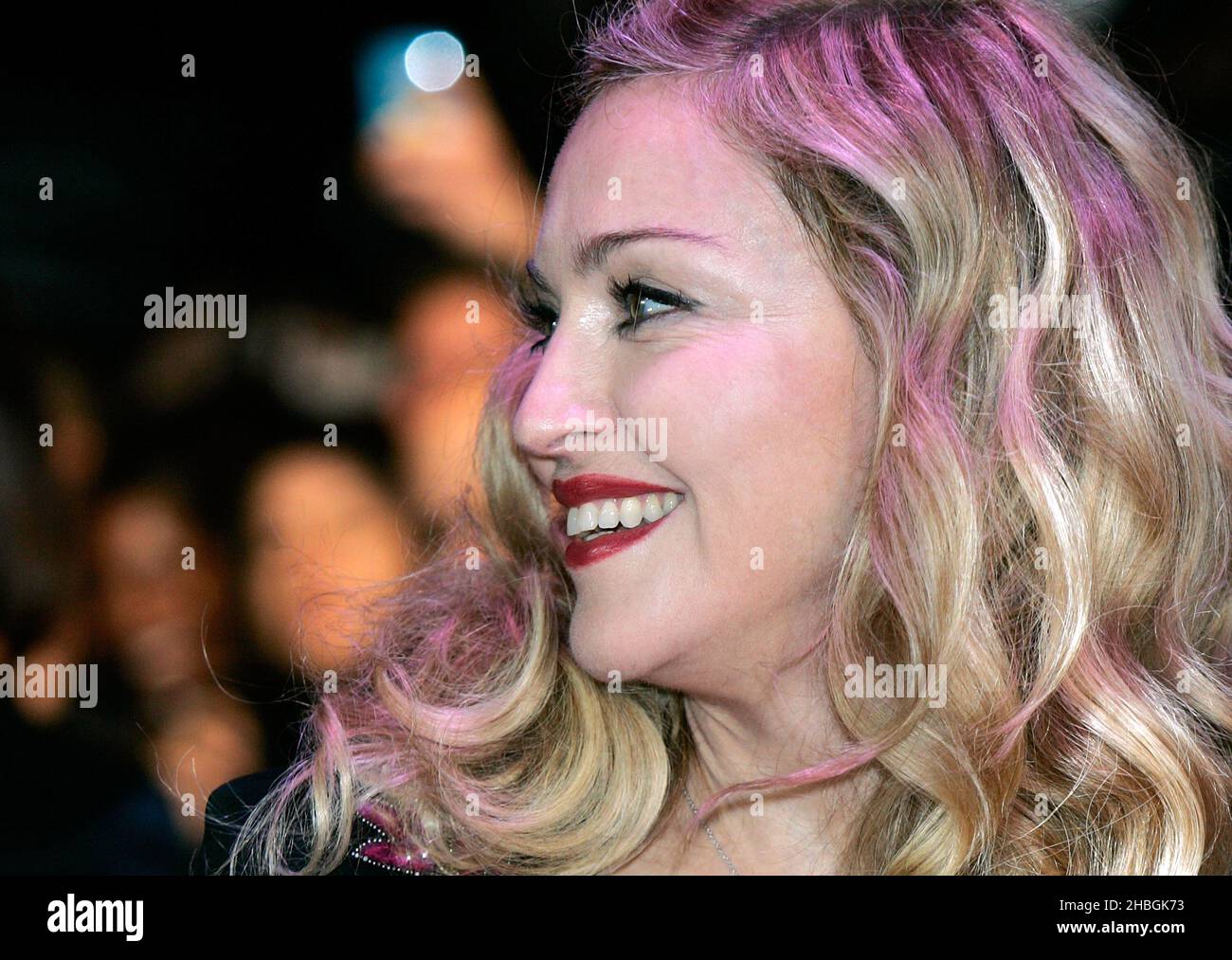 Madonna nimmt 55th an der Vorführung von W.E. beim BFI London Film Festival am Empire Leicester Square in London Teil. Stockfoto
