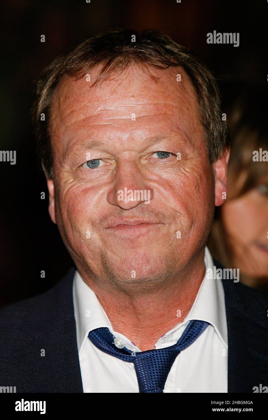 Mark King von Level 42 bei der Ankunft zum Prince's Trust Rock Gala Ball in der Royal Albert Hall in West London Stockfoto