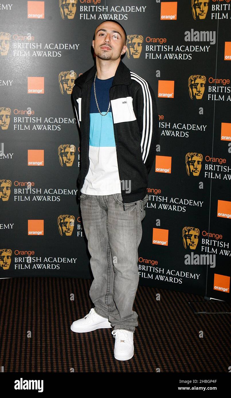 Adam Deacon, Schauspieler-Nominierter für die Orange British Academy Film Awards Orange Star Rising bei BAFTA, London, am 11,2012. Januar. Stockfoto