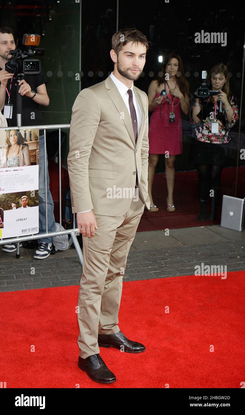 Chace Crawford kommt zur britischen Premiere von What to expect When You're expect im BFI IMAX in London. Stockfoto