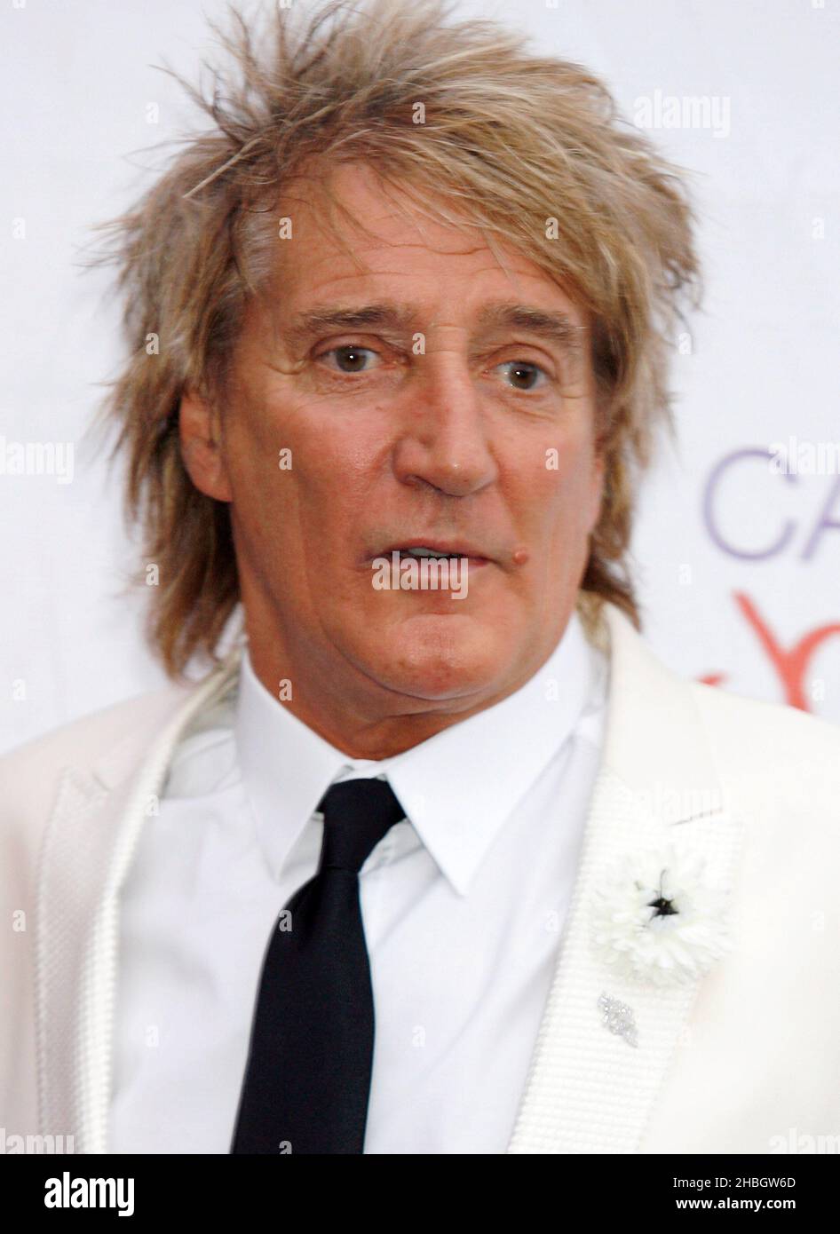 Rod Stewart bei der Ankunft am Caudwall Children Butterfly Ball in Battersea Evolution, London. Stockfoto