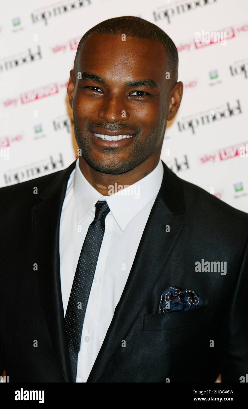 Tyson Beckford nimmt am 19. Juni 2012 an der Presseinformation „Next Top Model“ von Großbritannien und Irland in Claridges, London, Teil. Stockfoto