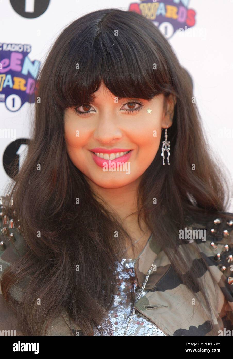 Jameela Jamil bei den BBC Teen Awards in der Wembley Arena in London. Stockfoto