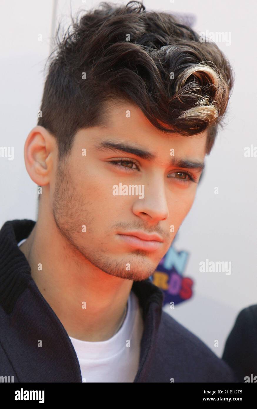 Zayn Malik von One Direction bei den BBC Teen Awards in der Wembley Arena in London. Stockfoto