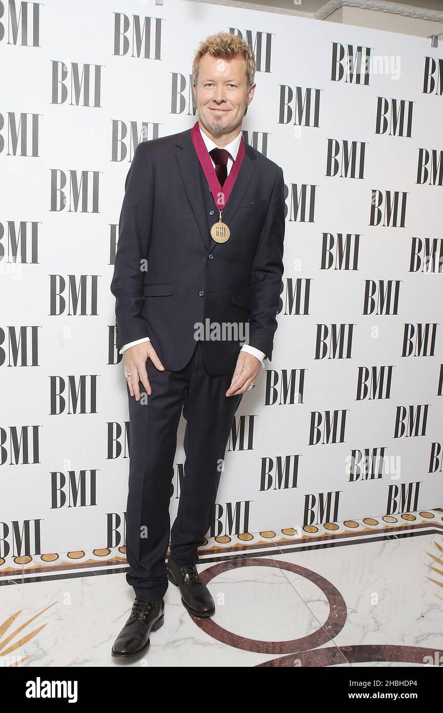 Magne Furuholmen von A-Ha nimmt an den BMI Awards im Dorchester im Zentrum von London Teil. Stockfoto