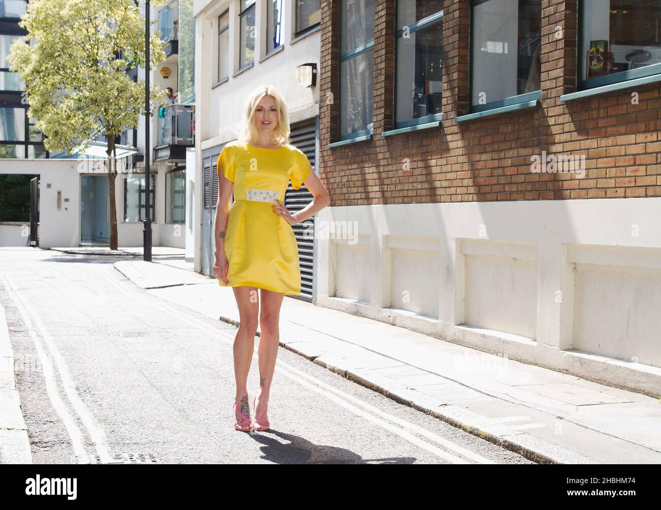 Fearne Cotton präsentiert ihre Modekollektion AW14 für Very.Co.UK in Soho, London. Stockfoto