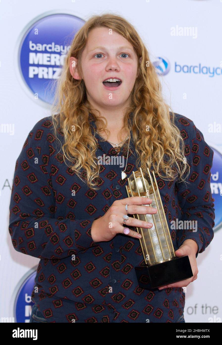 Kate Tempest nimmt an den Barclaycard Mercury Awards Nominierungen im Krankenhaus in London Teil. Stockfoto