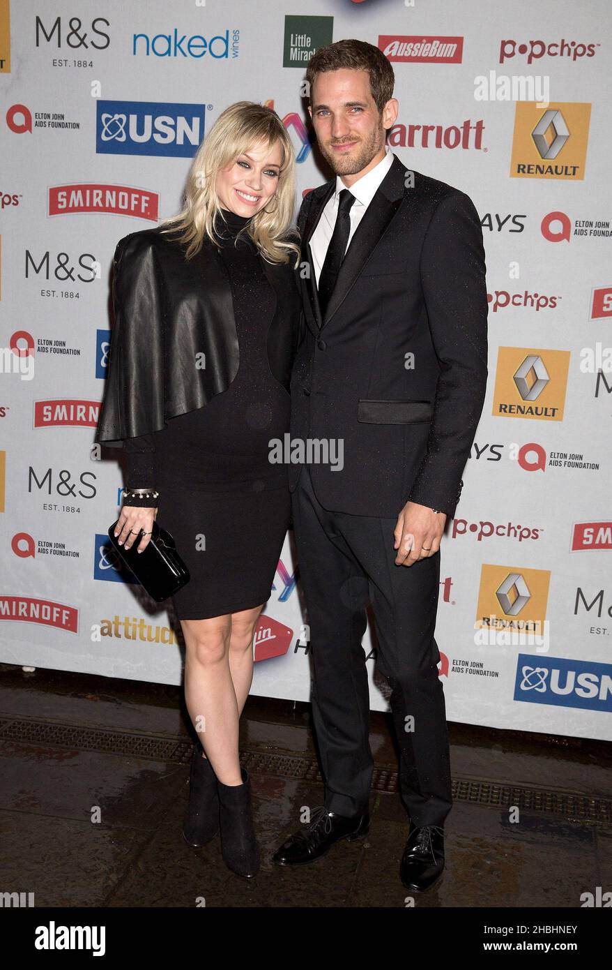 Kimberly Wyatt und Max Rogers bei den Attitude Awards in Whitehall im Zentrum von London. Stockfoto