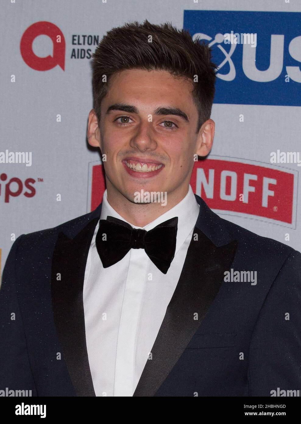 Chris Mears bei den Attitude Awards in der Banqueting Hall in Whitehall, Central London. Stockfoto