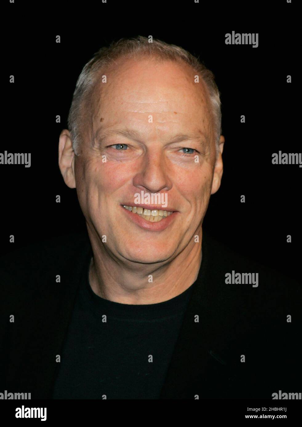 Dave Gilmour und Frau Polly Samson kommen bei den Hall of Fame Awards im Alexandra Palace in Nord-London an. Stockfoto