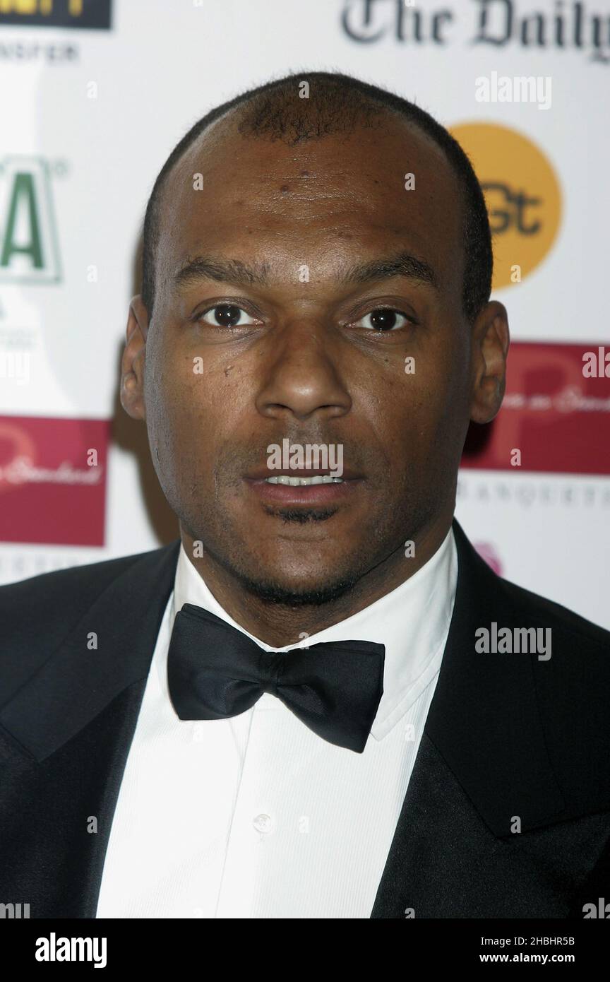 Der Schauspieler Colin Salmon kommt bei den Sony Entertainment Television Asian Sports Personality of the Year Awards im London Hilton an. Stockfoto