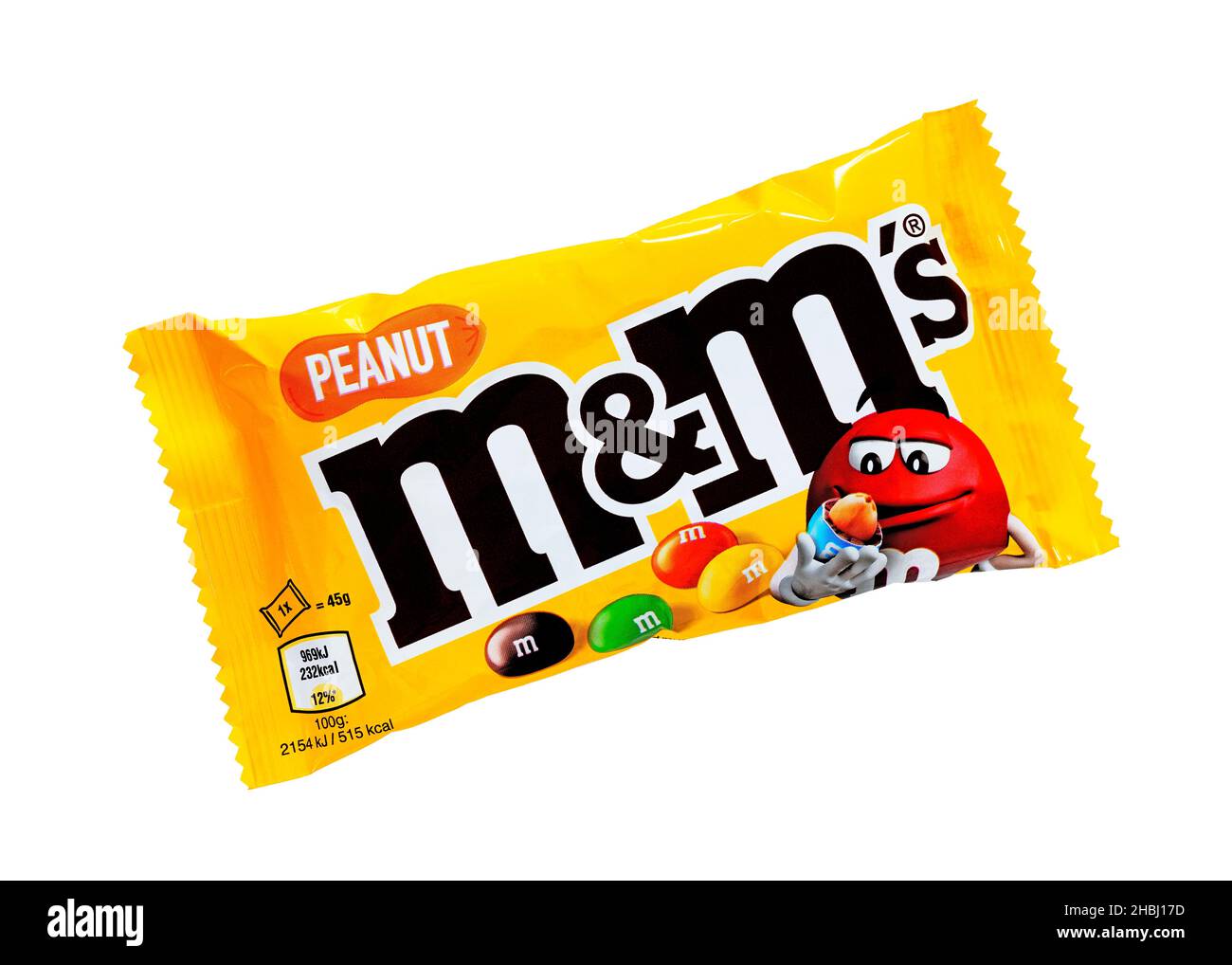 Peanut M&M's, Großbritannien Stockfoto