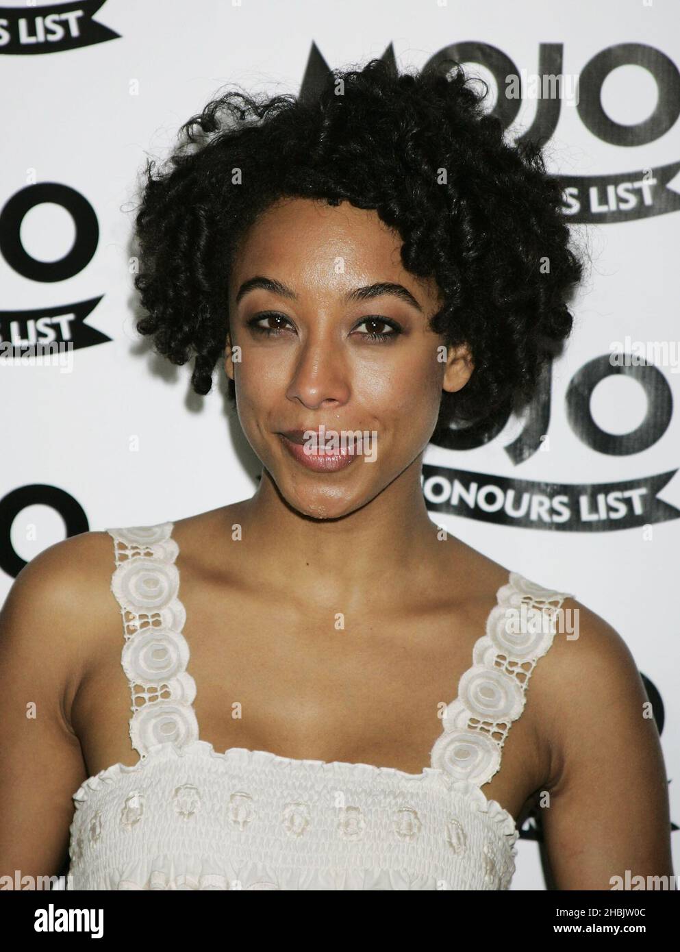 Corinne Bailey Rae erhält den Best New Act Award. Stockfoto