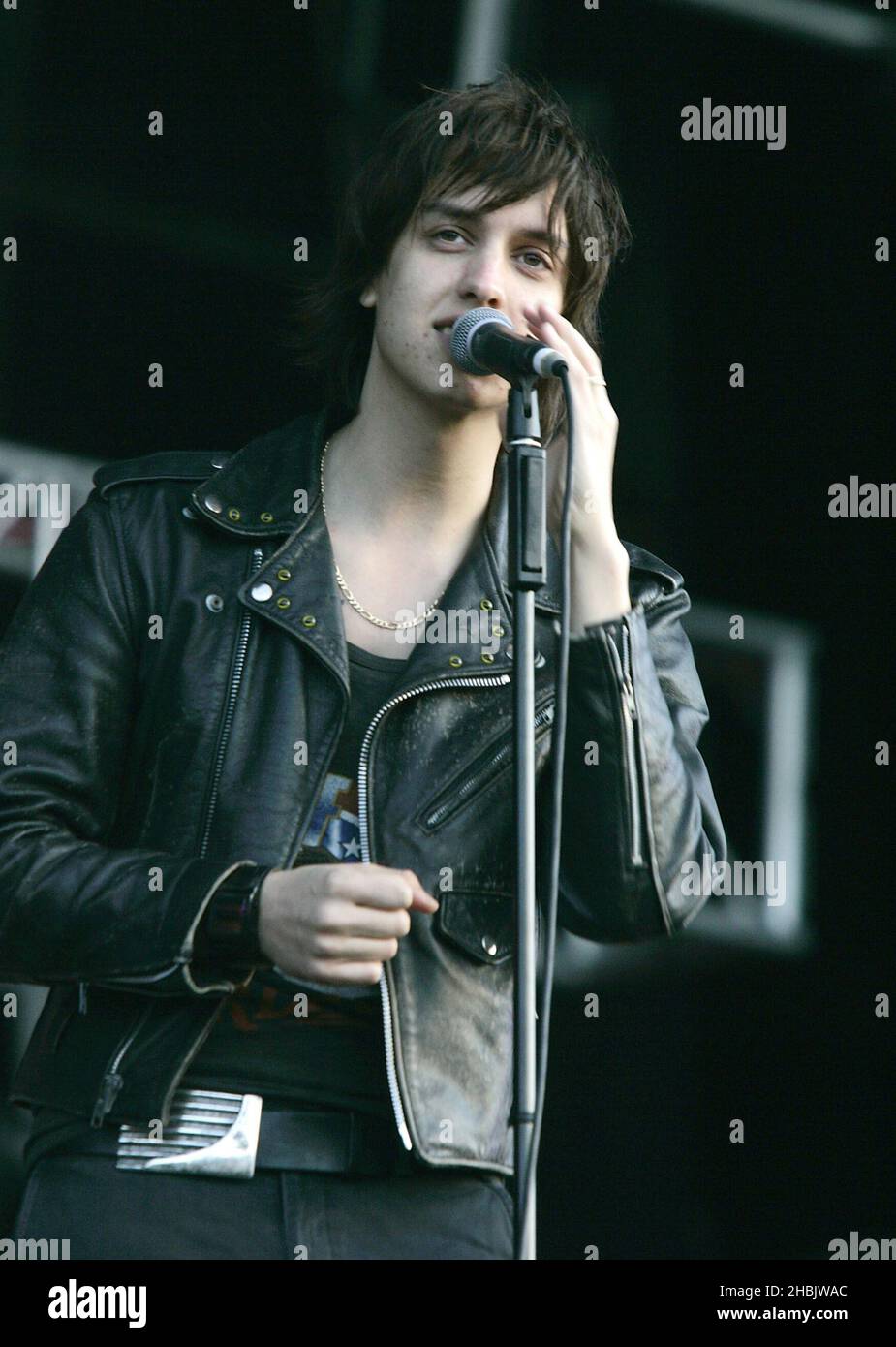 Julian Casablancas von den Streichungen. Stockfoto
