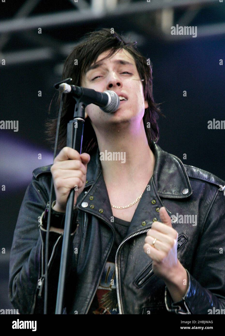 Julian Casablancas von den Streichungen. Stockfoto